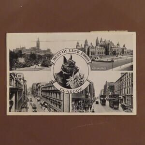 1954 Glasgow Scotland Sauchiehall Street Renfield St VTG Vintage Postcard